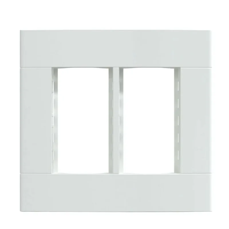 Placa 6 Postos 4x4 com Suporte Lunare Up Schneider Placa 6 Postos 4x4 com Suporte Branca Brilho Lunare Up