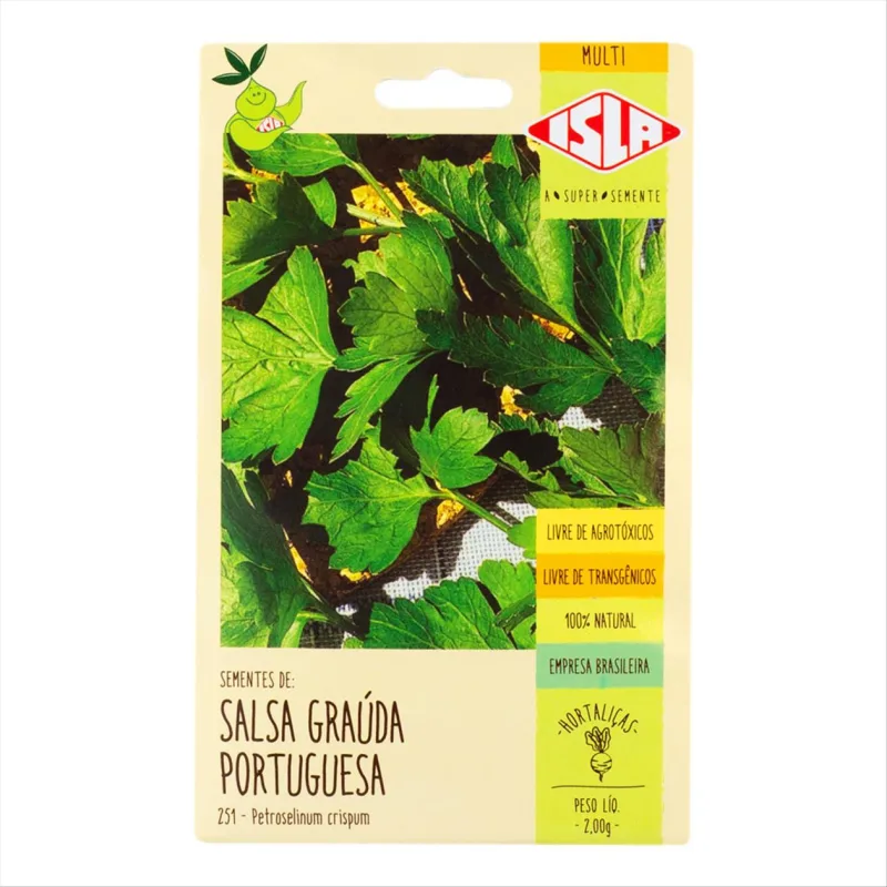 Sementes de Salsa Graúda Portuguesa Isla 2g - ISLA SEMENTES