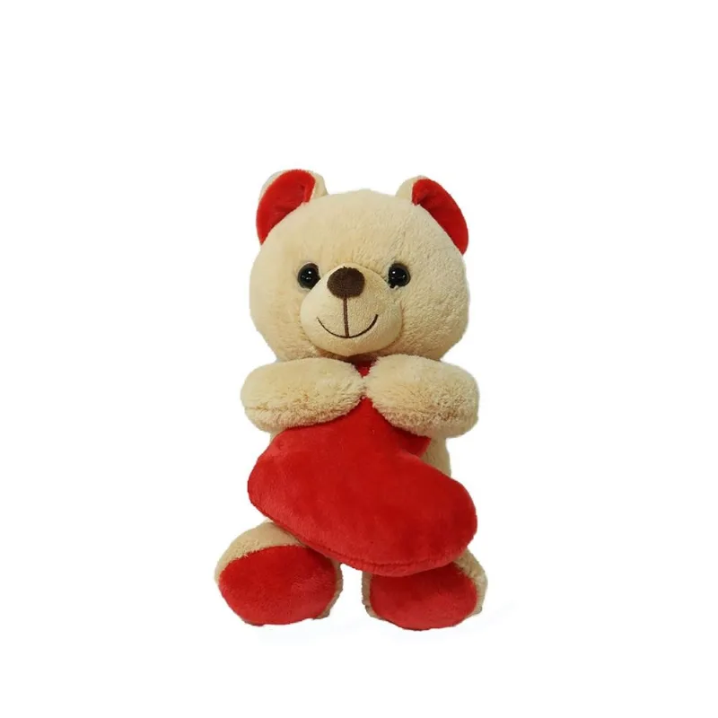 Pelúcia Carrefour Urso Com Coração TY124454 21Cm
