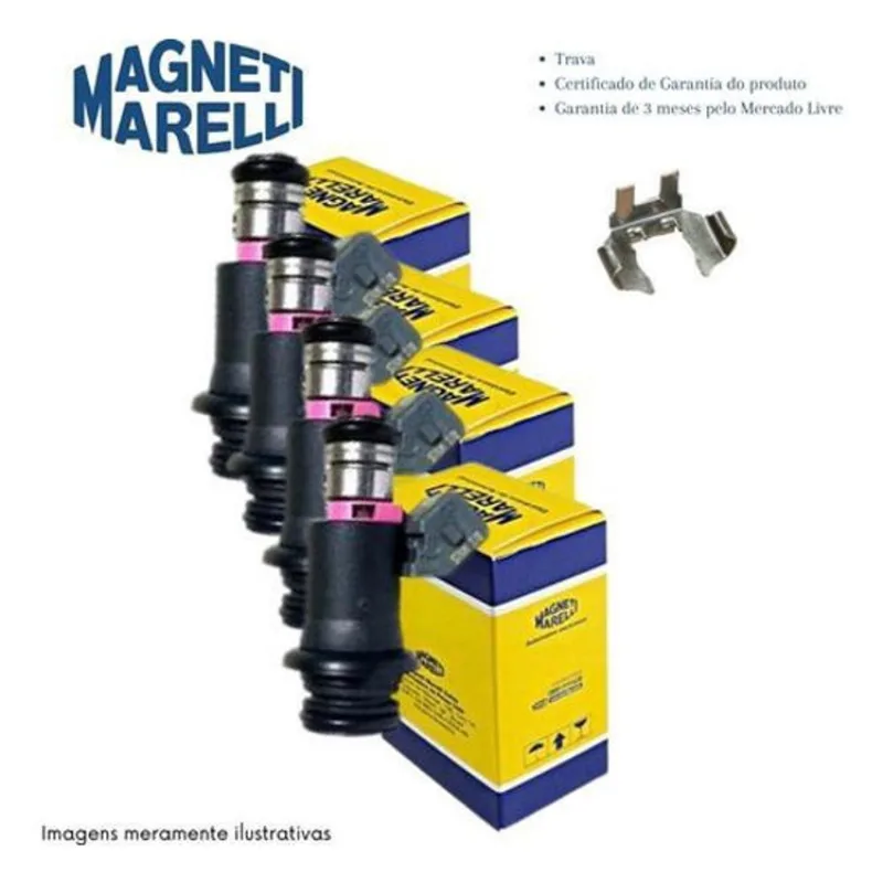 4 Bicos Injetores Fox Gol 1.0 1.6 G3 G4 Marelli