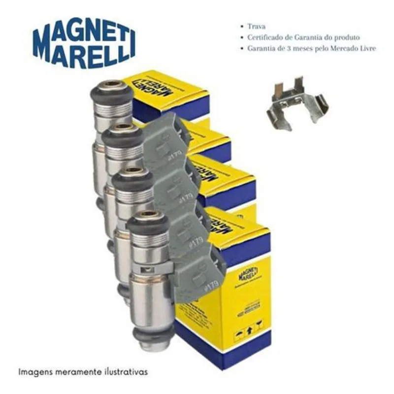Kit 4 Bico Injetor Megane 1.6 Marelli 179