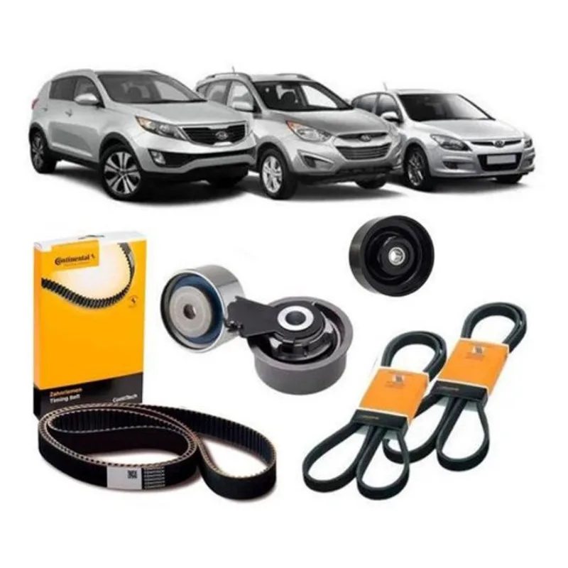 Kit Correia Dentada Poly V I30 Polia Ar Direção Elétrica