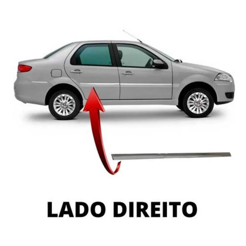 Friso Cromado Porta Direita Traseira Palio Elx 1.4 8V 2010