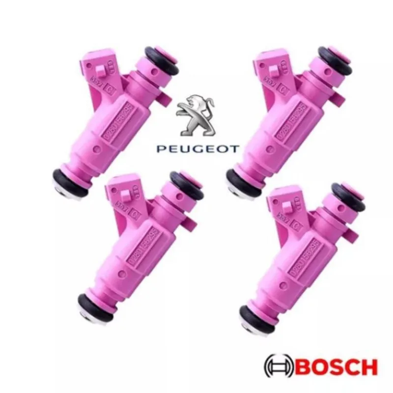 4 Bicos Injetores Peugeot 206 207 Hoggar Flex Bosch 1.4 8V