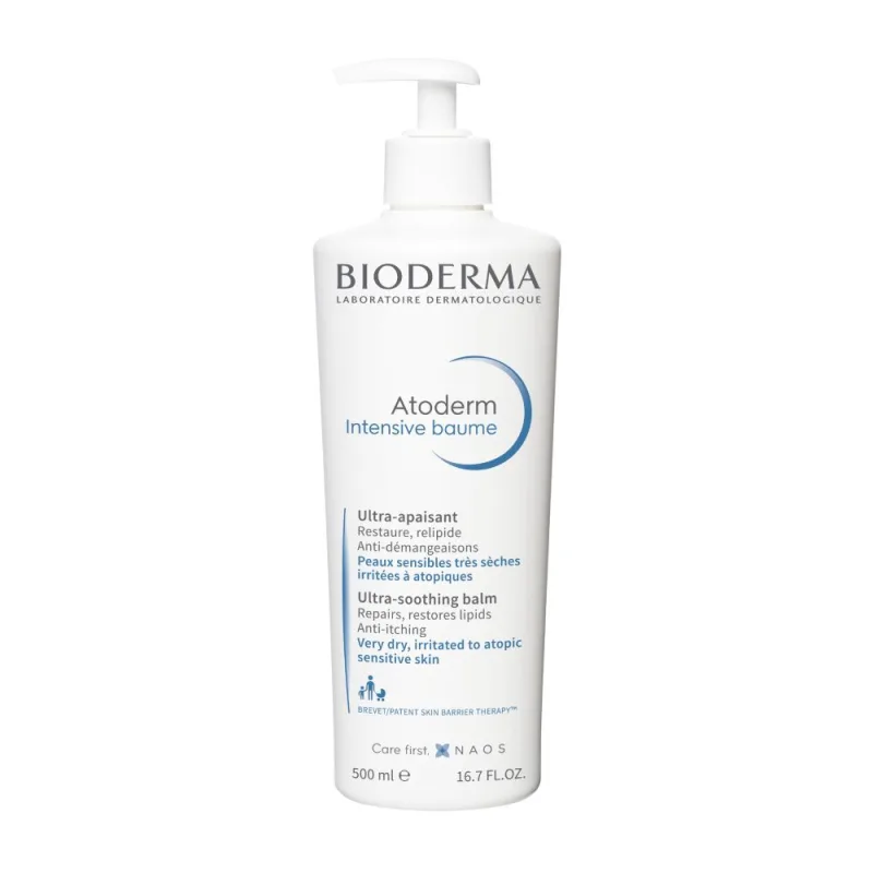 Bálsamo Corporal Bioderma Atoderm Intensive Baume Peles Muito Secas e Atópicas 500ml - Bioderma