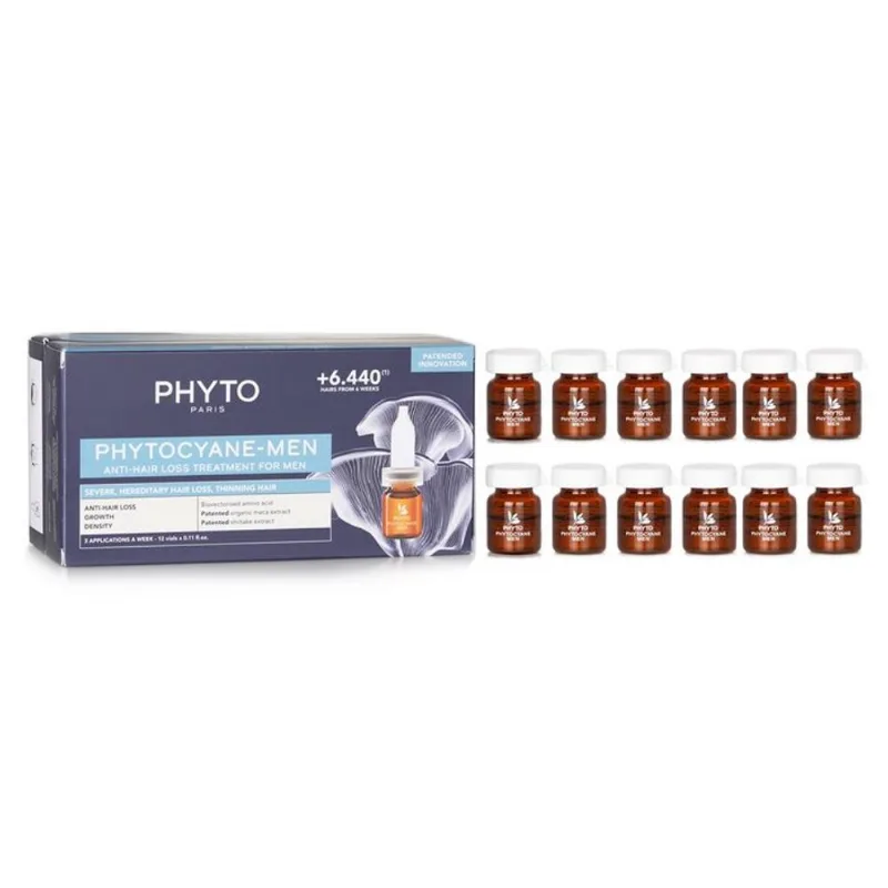 Tratamento PhytoCyane anti-queda de cabelo para homens 95% natural