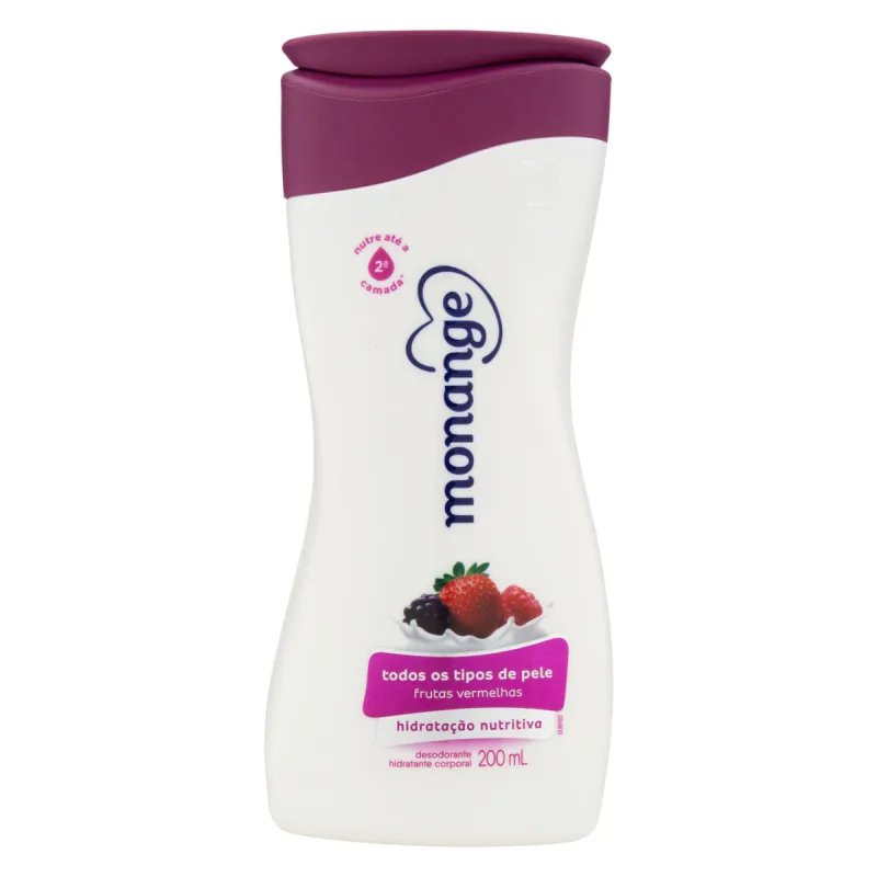 Loção Hidratante Monange Hidratação Essencial Frutas Vermelhas 200ml - MONANGE