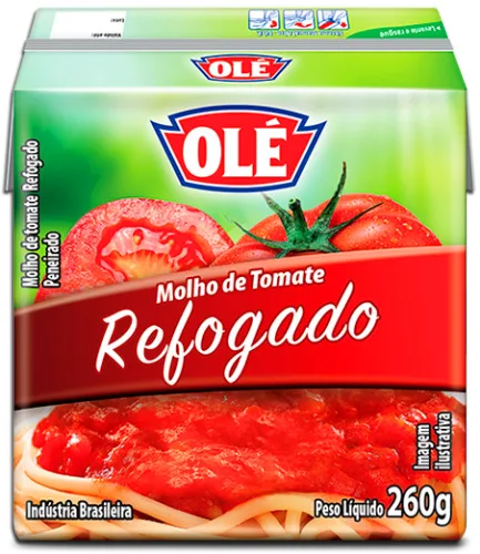 Molho Tomate Ole Refog Tp 260gr - TOMATE
