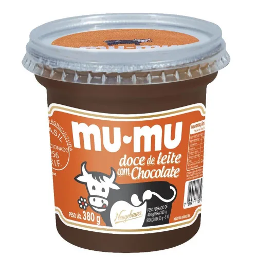 Doce Leite Mu Mu Chocolate 12x380g Ce - MU MU