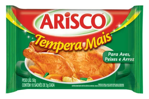 Tempero Em Pó Arisco Tempera Mais Para Aves, Peixes E Arroz 50g - ARISCO