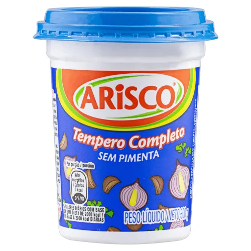 Tempero Em Pó Completo Sem Pimenta Arisco Pote 300g - ARISCO