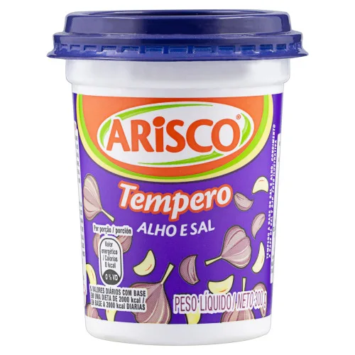 Tempero Em Pó Alho E Sal Arisco Pote 300g - ARISCO