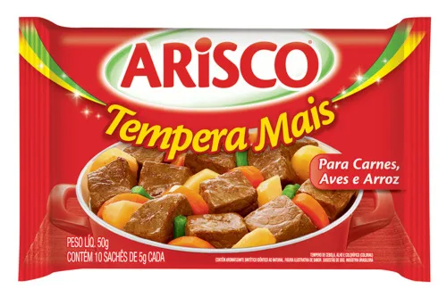 Tempero Em Pó Arisco Tempera Mais Para Carnes, Aves E Arroz 50g - ARISCO