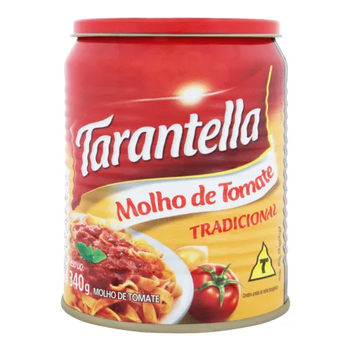 Molho De Tomate Tradicional Tarantella Lata 340g - TOMATE