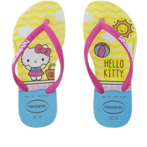 SANDALIA HAVAIANAS HELLO KITTY 27 28 BRANCO - HELLO KITTY