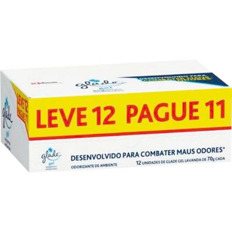 Desodorizador em Gel Glade Home Lavanda 12 un