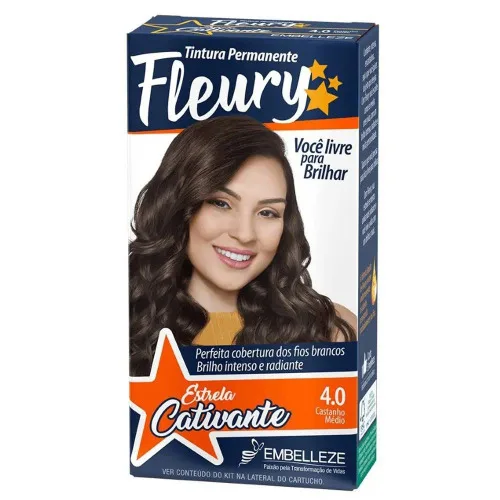 Tintura Embelleza Fleury Coloração Especial 4.0 Castanho Reencontro - FLEURY