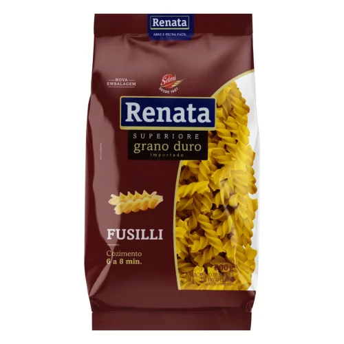 Macarrão De Sêmola Grano Duro Fusilli Renata Superiore Pacote 500g - SELMI