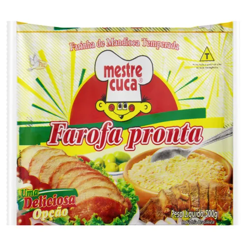 Farofa De Mandioca Temperada Mestre Cuca Pacote 500g - MESTRE CUCA