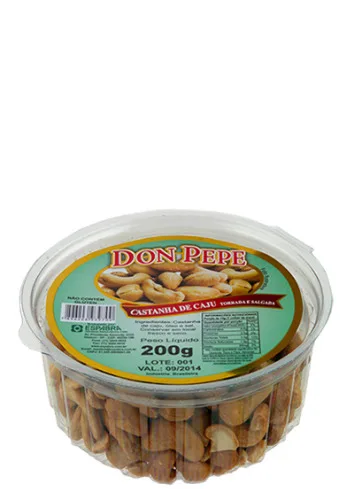 Castanha Caju Don Pepe 200gr Torrada E Salgada - DON PEPE