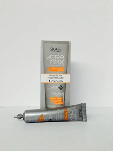 Skafe Keramax Reconstruction Ampoule 1 Minutes With Royal Jelly Keratin Creatine 0.53 Oz - SKAFE