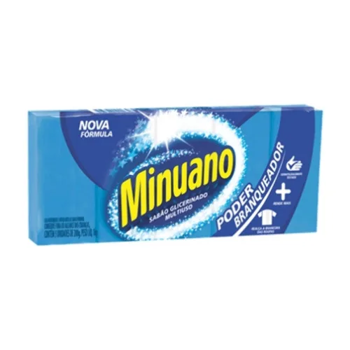 Sabão Em Barra Minuano Poder Branqueador 1kg - MINUANO