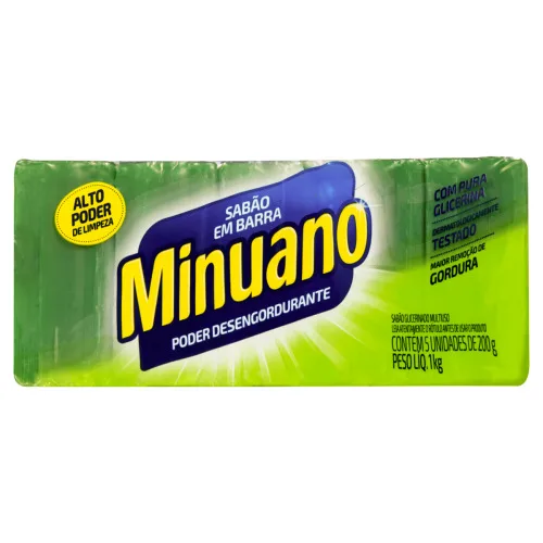 Sabao Pedra Minuano C/5 1kg Desengordurante - MINUANO