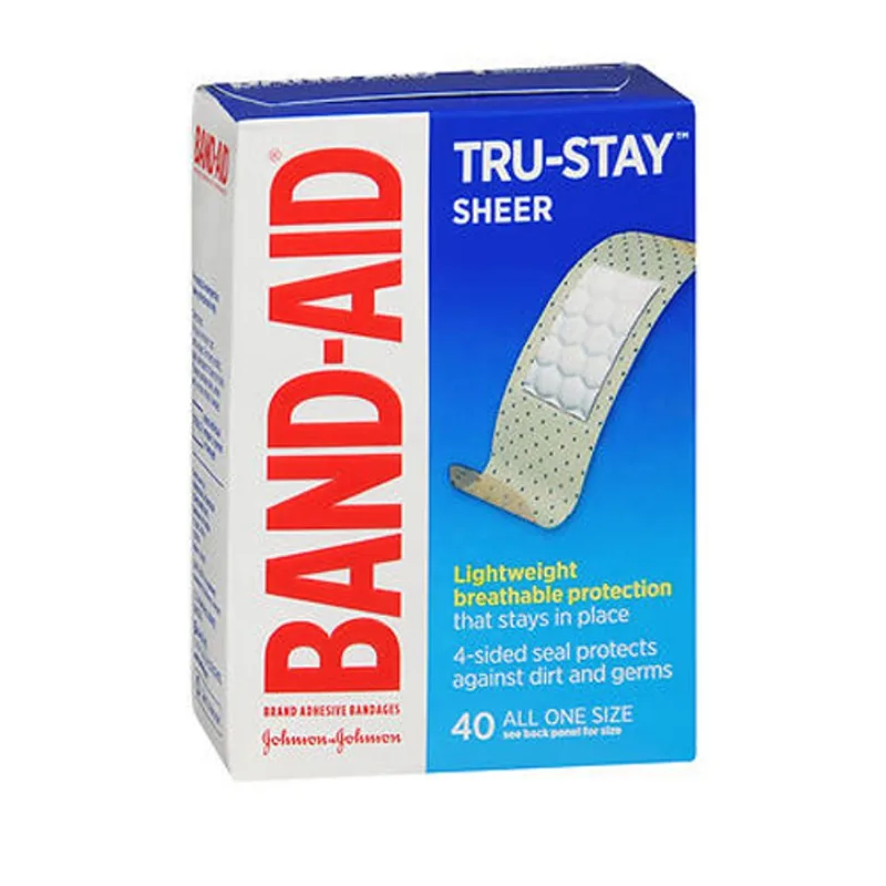 Band-aid Tru-stay Sheer Strips Bandagens All One Size 40
