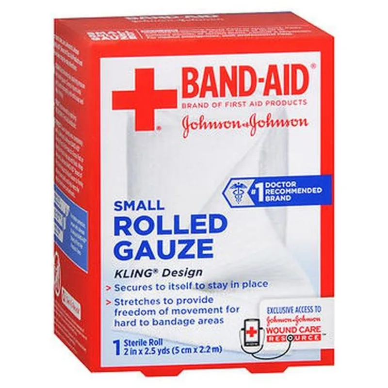 Gaze Enrolada Band-aid Pequena 1 Cada Por Band-aid (pacote Com 2)
