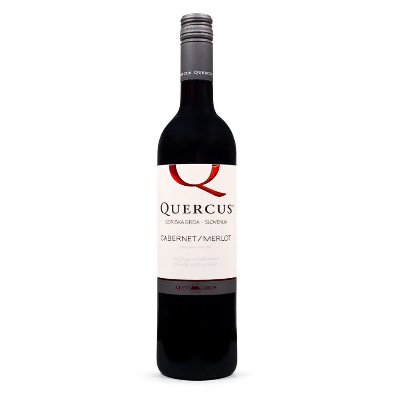 Vinho Tinto Esloveno Quercus Cabernet Merlot Garrafa 750ml