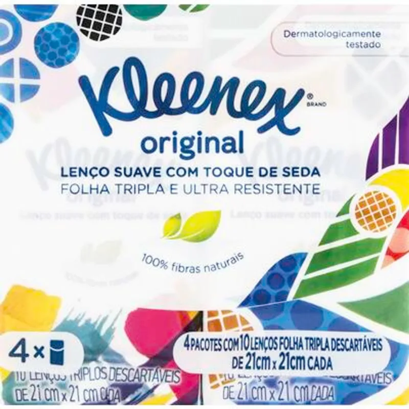 Lenço de Papel Kleenex Bolso 4x10 un