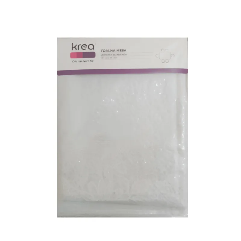 Toalha de Mesa Krea Pvc Crochê 140cm x 140cm - Krea