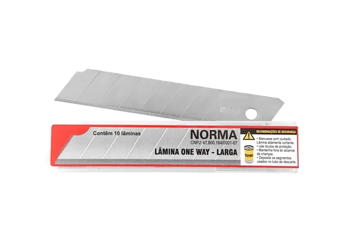 Lâmina Para Estilete Largo Tubo 10 Unidades - LC