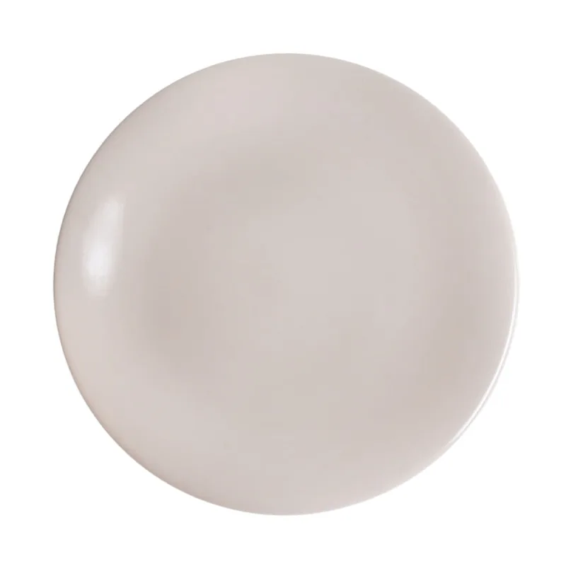 Prato Sobremesa Krea Cerâmica Branco 19,9cm - Krea