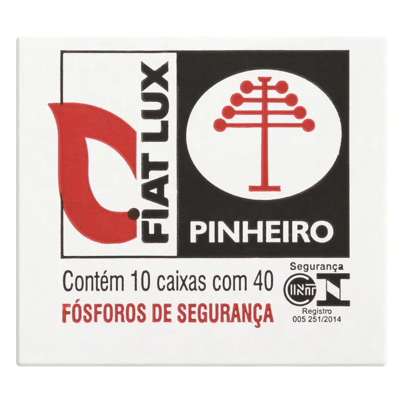 Fósforo Fiat Lux Pinheiro c/ 10 Caixas - Fiat Lux