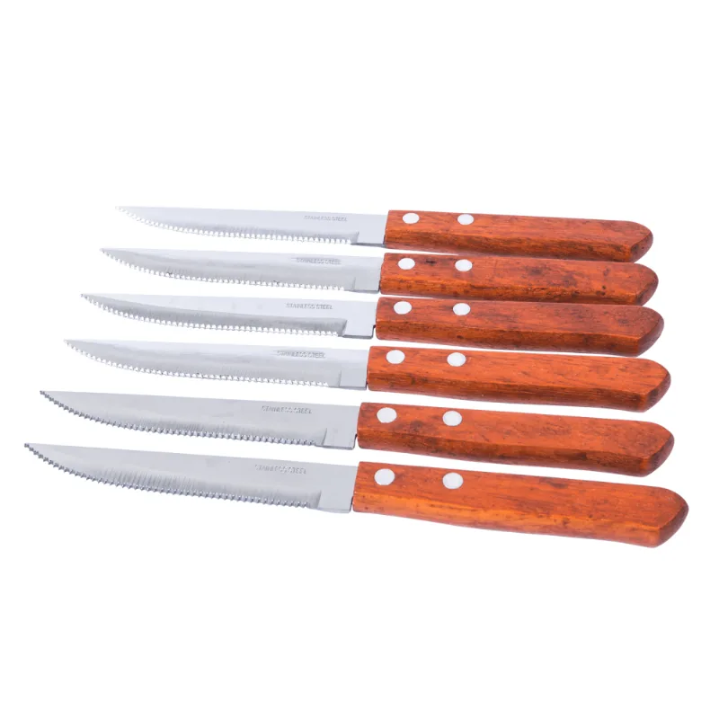 Conjunto de Faca p/ Churrasco Krea 6 Peças