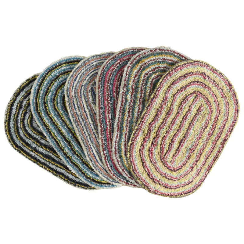 Tapete p/ Banheiro Krea Algodão Oval 40cm x 60cm - Krea