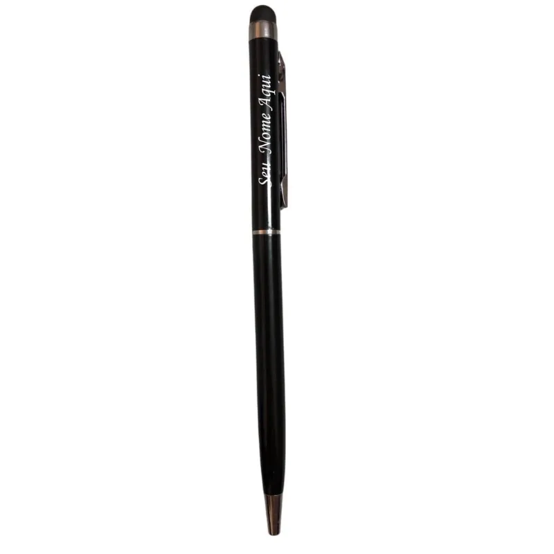 Caneta Metal Touch - Personalizada Com Nome Preta Diversos