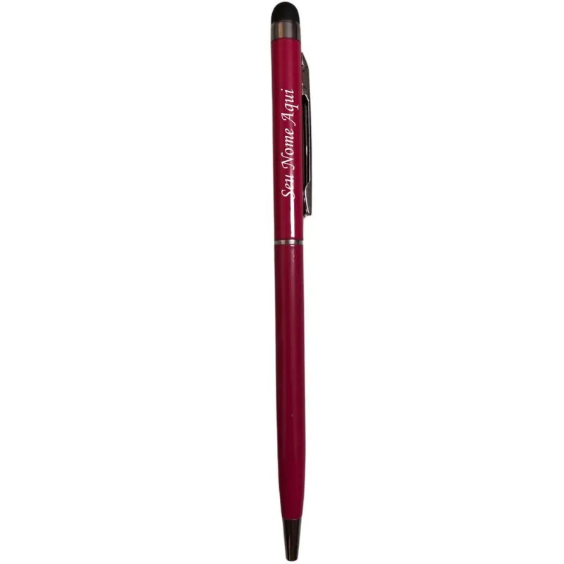 Caneta Metal Touch - Personalizada Com Nome Pink Diversos