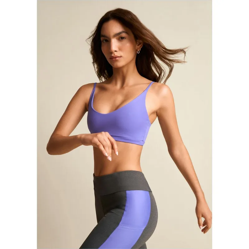 Top Morena Rosa Decote V Alça Fina Roxo GG