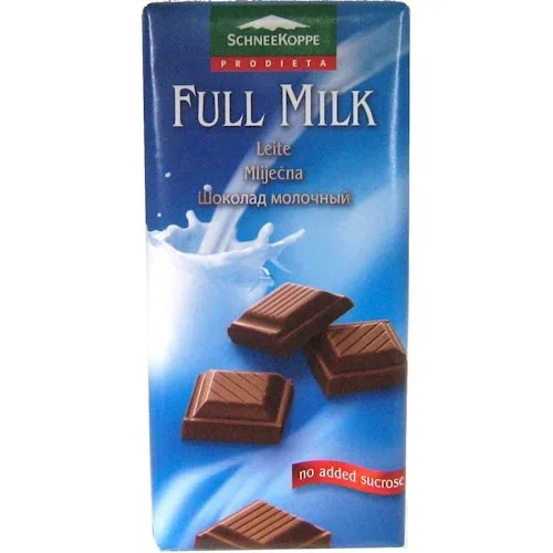 Chocolate Ao Leite Diet Schneekoppe Full Milk 100g - SCHNEEKOPPE