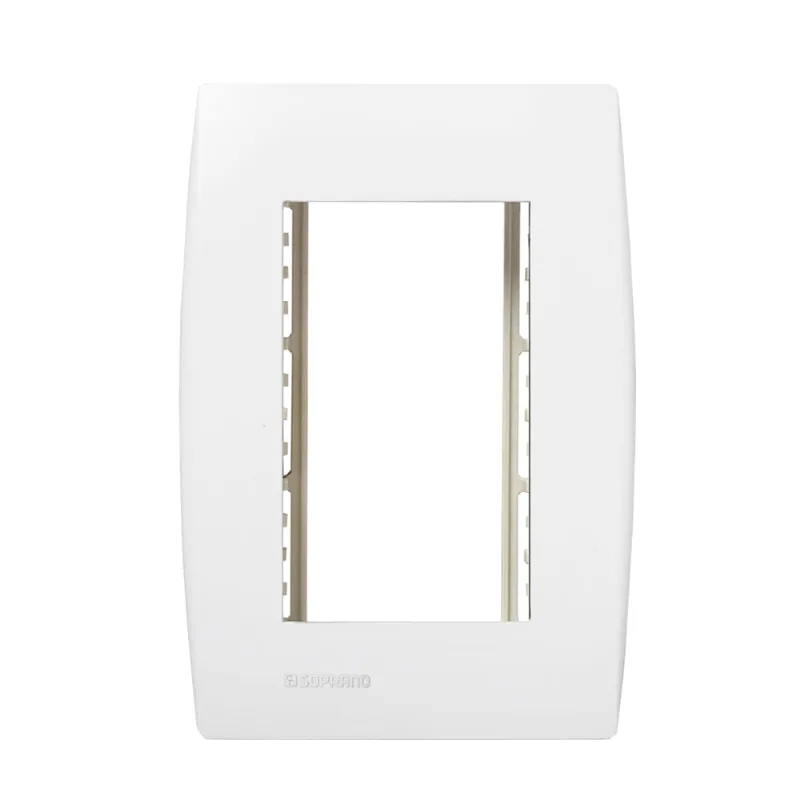 Conjunto Placa 3M Com Suporte 4X2 Branco Ilus Soprano - soprano