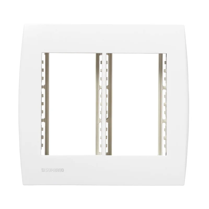 Conjunto Placa 6M Com Suporte 4X4 Branco Ilus Soprano