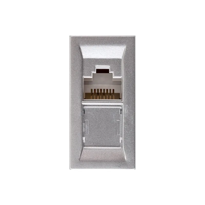 Módulo Tomada Rj45 Cat5E Alumínio Soprano