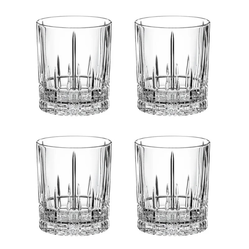Conjunto de 4 Copos Baixo em Vidro 368ml Perfect Serve Spiegelau