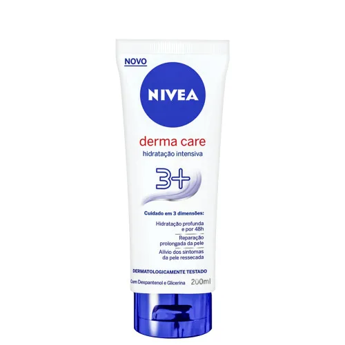 Cr.nivea Hidr.derma Care 3 200ml - NIVEA