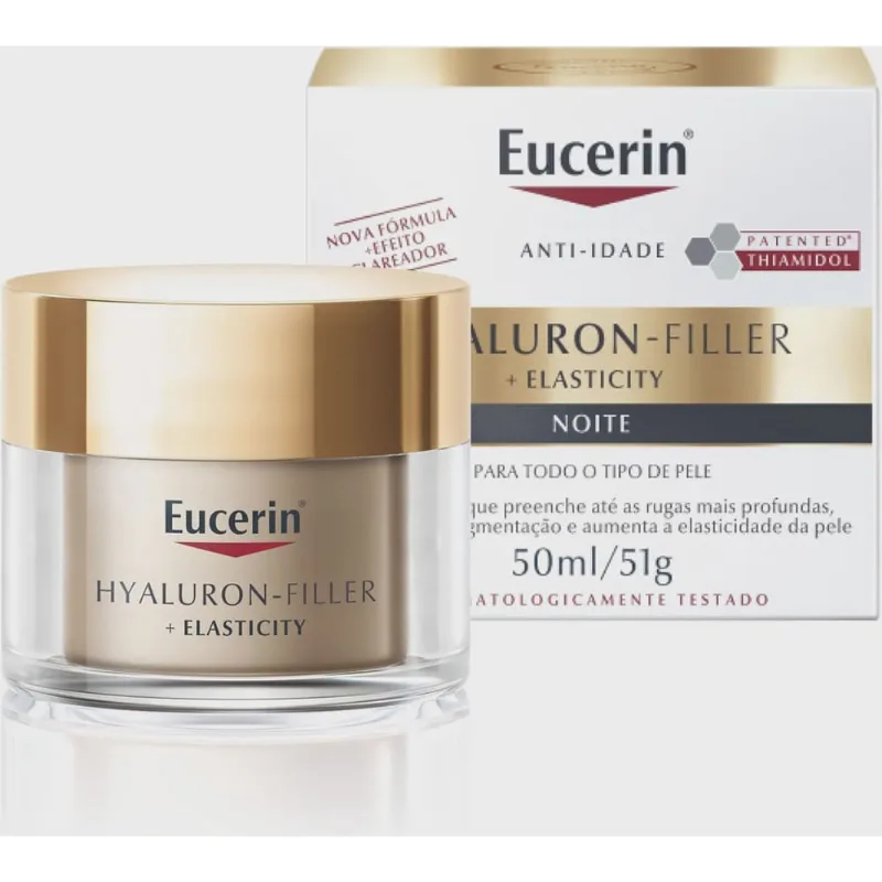 Creme Facial Anti-Idade Eucerin Hyaluron-Filler Elasticity Noite 50g