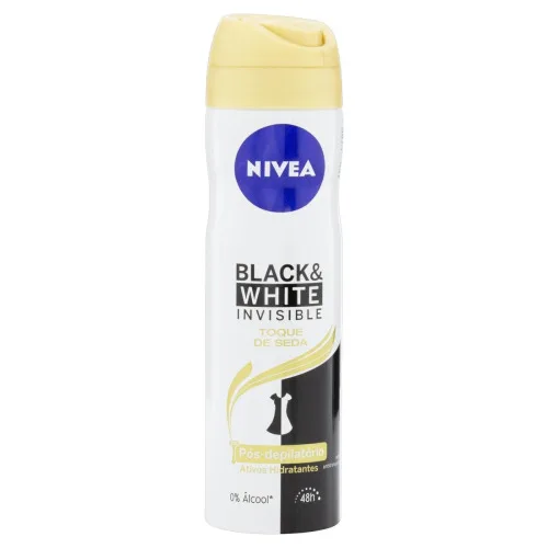 Antitranspirante Aerossol Invisible Black White Nivea 150ml - NIVEA