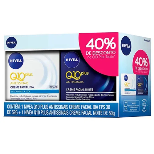 Nivea Visage Kit Q10 Fac 50g Diurno E Noturno - NIVEA