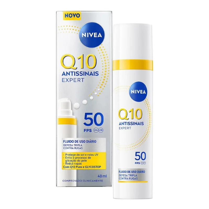 Fluido Diário Facial Antissinais Nivea FPS 50 Q10 Expert 40ml